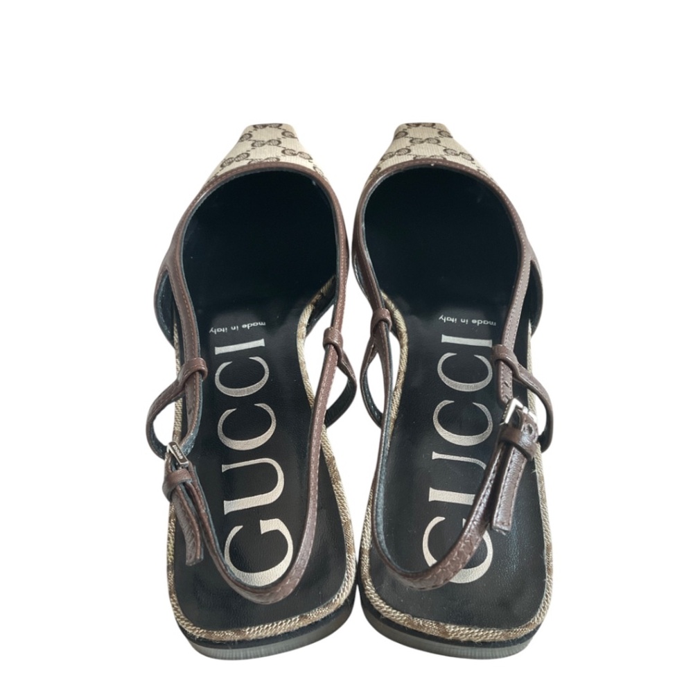 Gucci Beige and Brown Flats - Picture 10 of 16